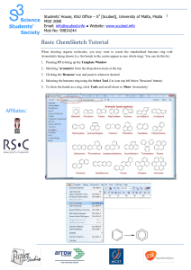 Basic ChemSketch Tutorial - S
