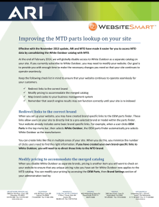 Improving the MTD parts lookup on your site