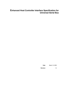 Enhanced Host Controller Interface Specification for