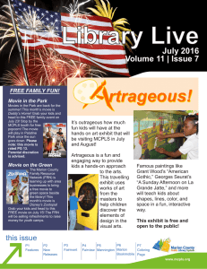 July 2016 Volume 11 | Issue 7 - Marion County Public Library