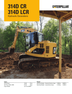 AEHQ5955, 314D CR/314D LCR Hydraulic Excavators