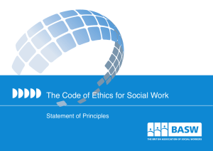 The Code of Ethics for Social Work - British Association of Social
