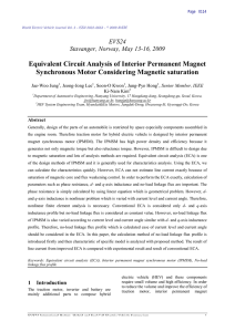 Equivalent Circuit Analysis of Interior Permanent Magnet - EVS-24
