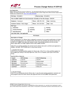 SL38X 20QFN 4x4 Silicon Clocks Assembly Test Site