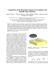 Comparison of the Resonant Frequency in Graphene and