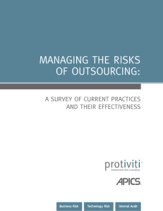 managing the risks of outsourcing
