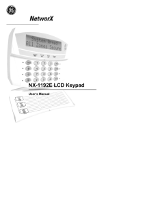 nx-1192e lcd keypad - Red Deer Lock and Safe Ltd.