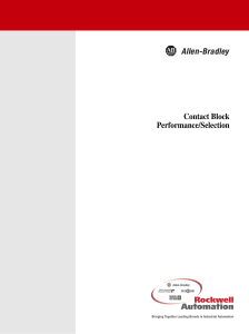 Contact Block Performance/Selection