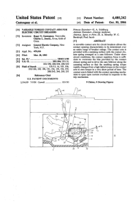 Variable torque contact arm for electric circuit breakers