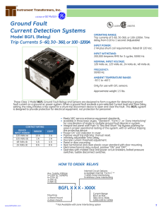 Ground Fault Current Detection Systems