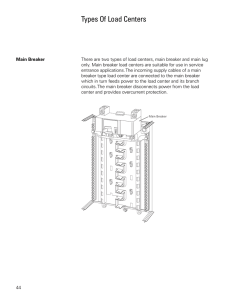 Types Of Load Centers