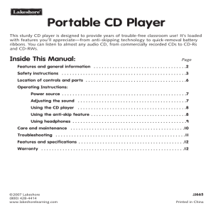 Portable CD Player - Lakeshore Learning