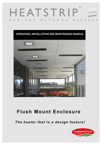 Heatstrip Classic Flush Mount Enclosure Manual