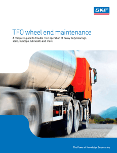 TFO wheel end maintenance