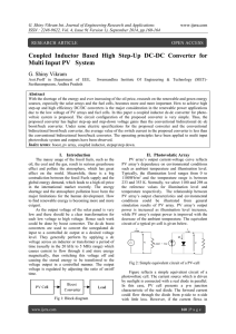 Coupled Inductor Based High Step-Up DC-DC Converter for