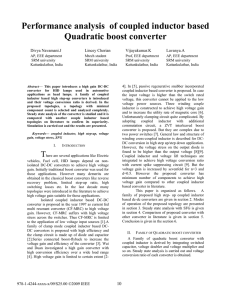 Performance analysis of coupled inductor based Quadratic