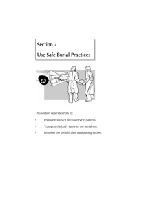 Section 7 Use Safe Burial Practices