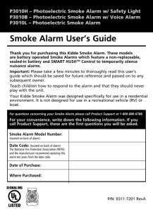 Smoke Alarm User`s Guide