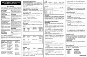 CP7674 Operating Instructions - English