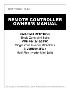 REMOTE CONTROLLER OWNER`S MANUAL