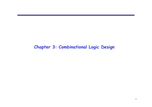 Week 4 Combinational Logic Design