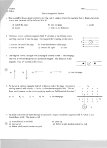 Review for Electromagnetism Test