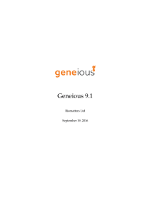 Geneious User Manual