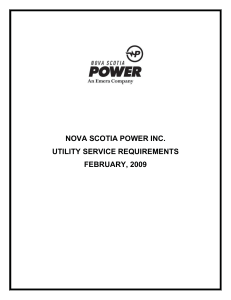 Utility Services Requirements