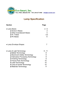 Lamp Specification - Eco