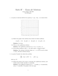 Exam #1 Solutions