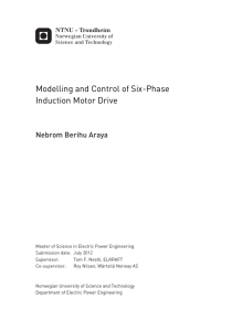 Modelling and Control of Six-Phase Induction Motor Drive
