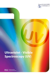 Ultraviolet - Visible Spectroscopy (UV)