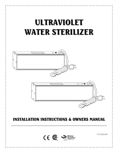 ultraviolet water sterilizer