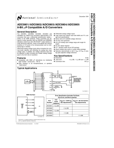 ADC0801 ADC0802 ADC0803 ADC0804 ADC0805 8