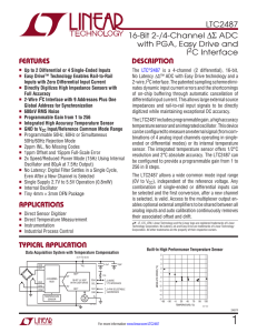 LTC2487 – 16-Bit 2-/4-Channel DS ADC with PGA, Easy Drive and