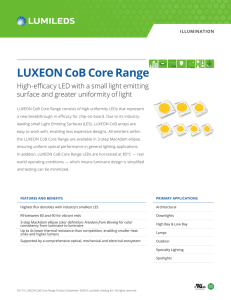LUXEON CoB Core Range
