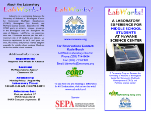 A LABORATORY EXPERIENCE FOR MIDDLE SCHOOL
