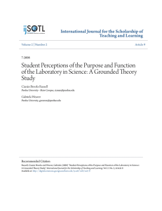 Student Perceptions of the Purpose and Function of the Laboratory
