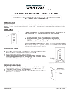 installation instructions