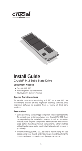 Crucial® M.2 Solid State Drive Install Guide