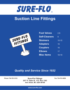 Suction Line Fittings - Sure-Flo