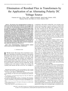 Elimination of Residual Flux in Transformers by the