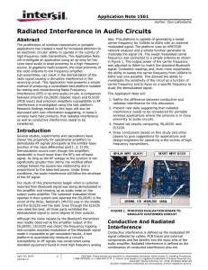 AN1561: Radiated Interference in Audio Circuits