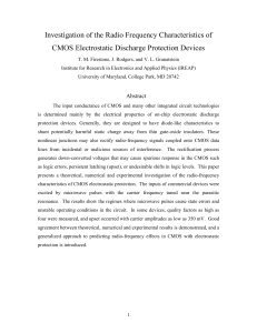 Investigation of the Radio Frequency Characteristics of CMOS