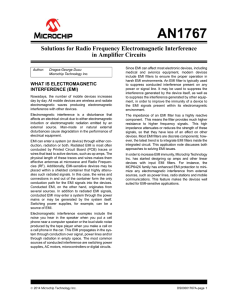 AN1767, Solutions for Radio Frequency Electromagnetic