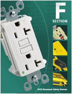GFCI Personnel Safety Devices Catalog - Barr