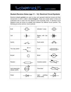 Schematic Symbols Chart Answer Key