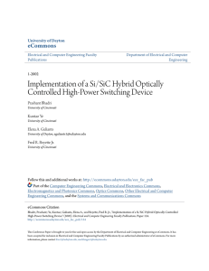 Implementation of a Si/SiC Hybrid Optically Controlled
