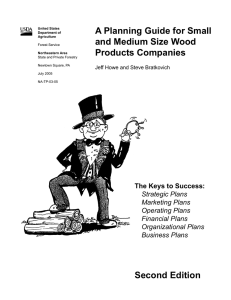 Planning Guide for Small and Medium Size Wood