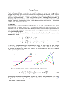 Fourier Series - University of Miami